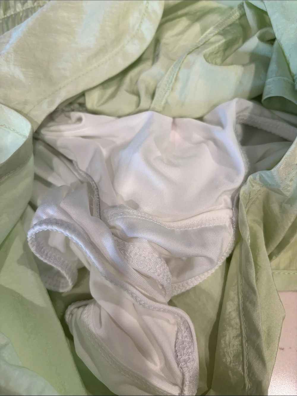 Free People Anna Mat Ruched Shorts—Whipped Lime, Sm Or Medium NWT